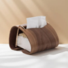 Natural Black Walnut Tissue Box Holder