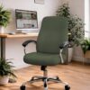 Forest Green Stretch Office Chair Cover