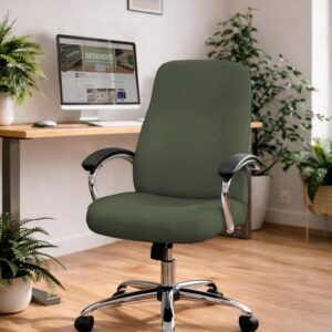 Forest Green Stretch Office Chair Cover