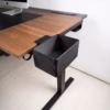 Matte Black Clamp-On Desk Storage Bin
