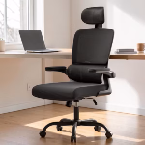Ergonomic Mesh Office Chair with Lumbar Support and Adjustable Headrest