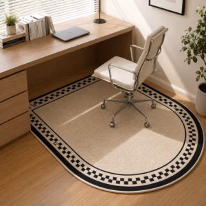 Nordic Geometric Striped Chair Floor Mat