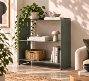 Adjustable 3-Tier Metal Storage Shelf